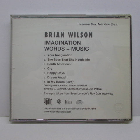 BRIAN WILSON - Imagination Words + Music (US PROMO Sampler)