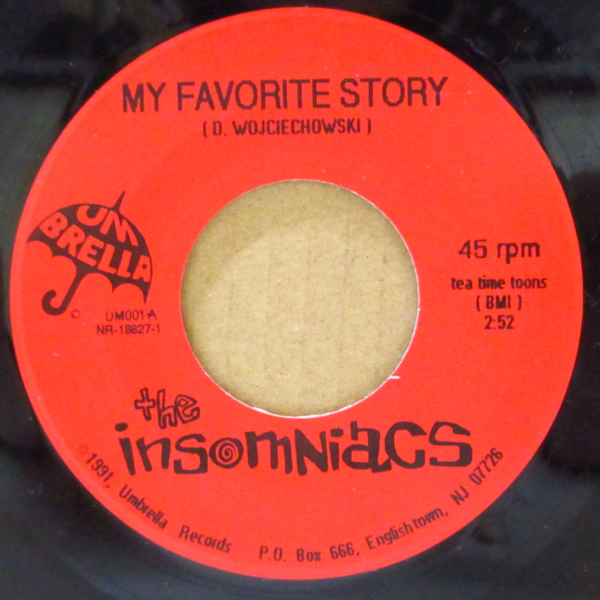 INSOMNIACS, THE (インソムニアクス)  - My Favorite Story (US オリジナル 7")