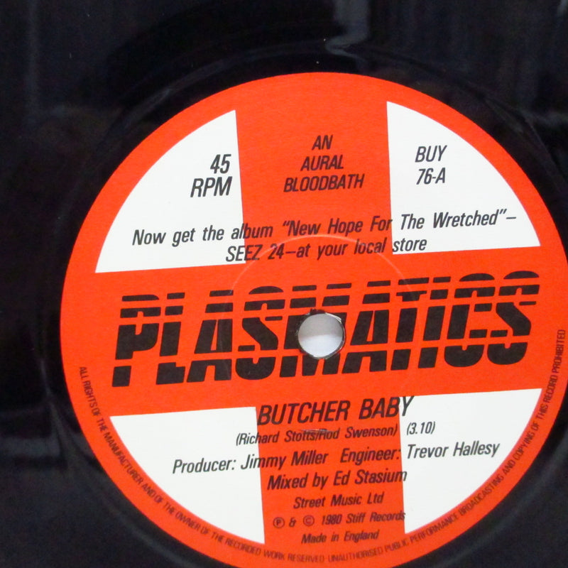 PLASMATICS (プラズマティックス)  - Butcher Baby (UKオリジナル「ブラックヴァイナル」7"+両面コーティング折り返しジャケ) 