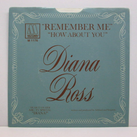 DIANA ROSS - Remember Me (Orig.+Picture Sleeve）