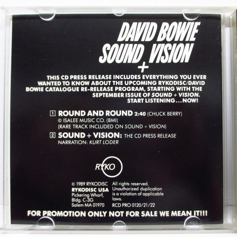 DAVID BOWIE - Sound + Vision : The CD Press Release (US PROMO)