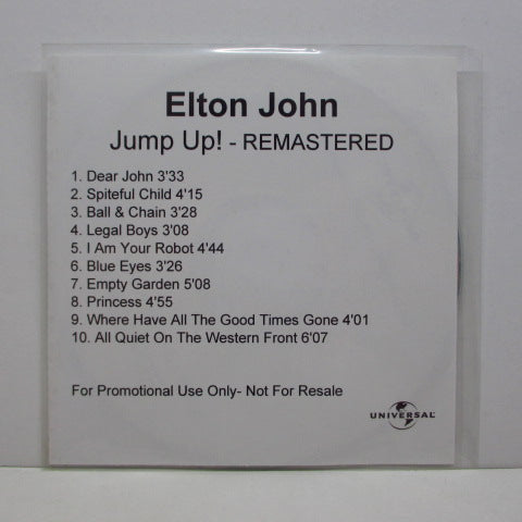 ELTON JOHN - Jump Up ! - Remastered (UK Advance Promo)  