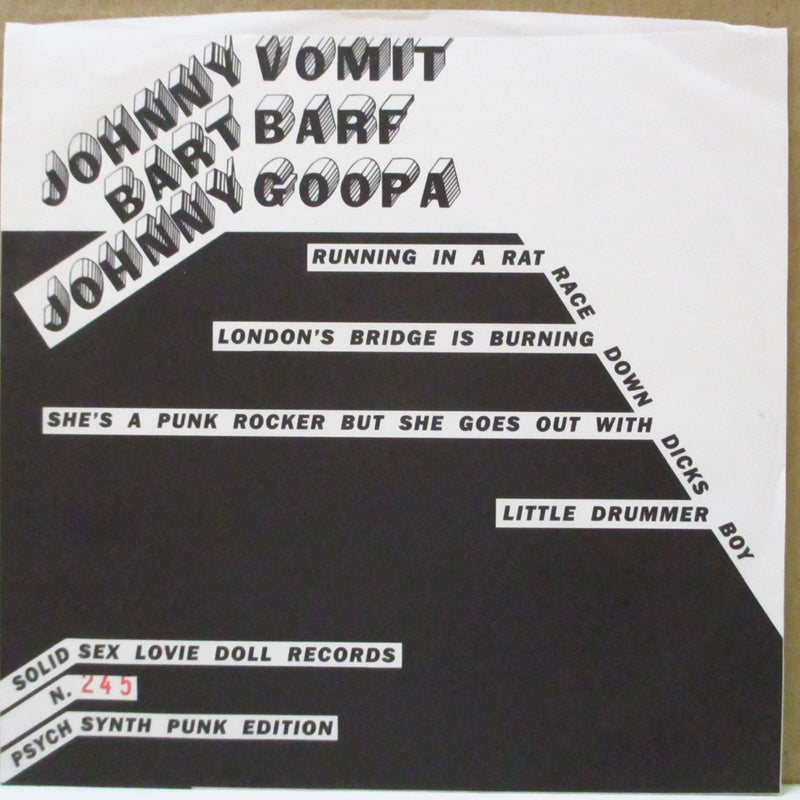 JOHNNY VOMIT & THE DRY HEAVES (ジョニー・ヴォミット&ザ・ドライ・ヒーヴス)  - Running In A Rat Race (Italy 272 Ltd.7"/Numbered PS)