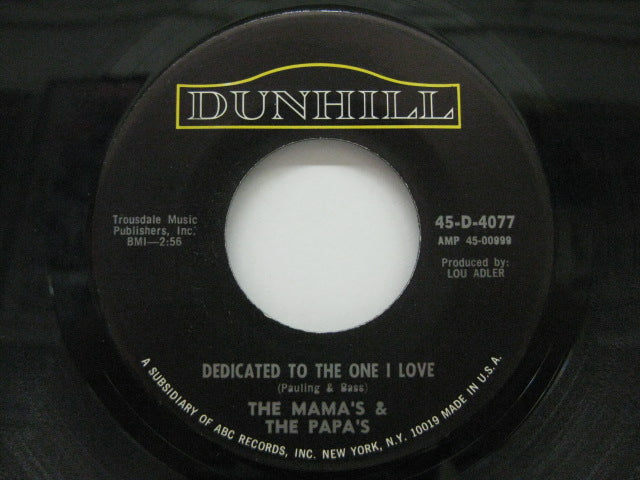 MAMAS & THE PAPAS - Dedicated To The One I Love