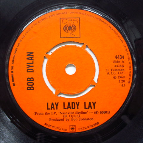 BOB DYLAN - Lay Lady Lay (UK Orig.Round Center)