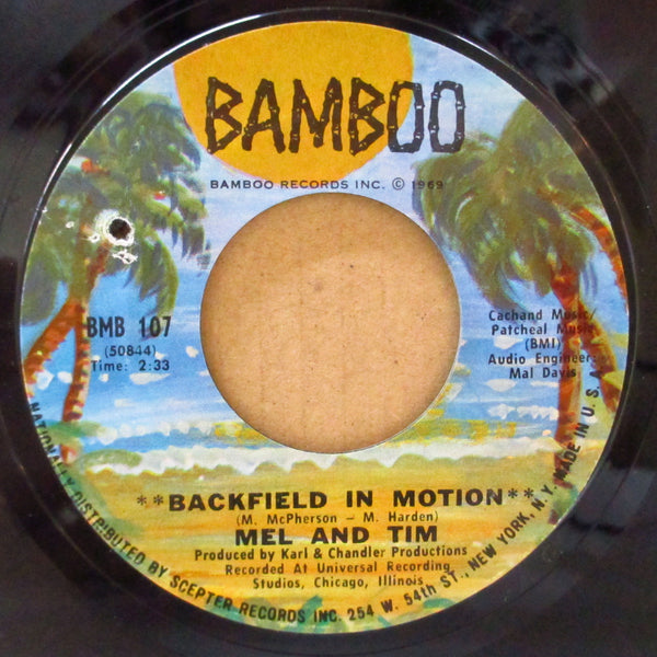 MEL & TIM (メル＆ティム)  - Backfield in Motion (US 2nd Press Color Label 7")