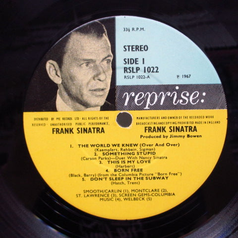 FRANK SINATRA (& NANCY SINATRA) (フランク・シナトラ & ナンシーシナトラ)- Frank Sinatra (UK Orig.Stereo LP/CFS)