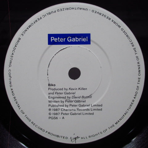 PETER GABRIEL - Biko / No More Apartheid (UK Orig.)