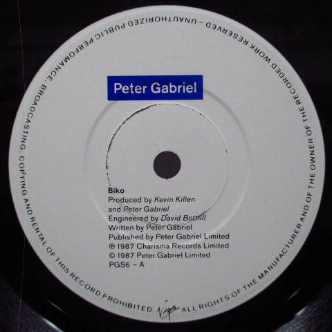 PETER GABRIEL - Biko / No More Apartheid (UK Orig.7"+PS)