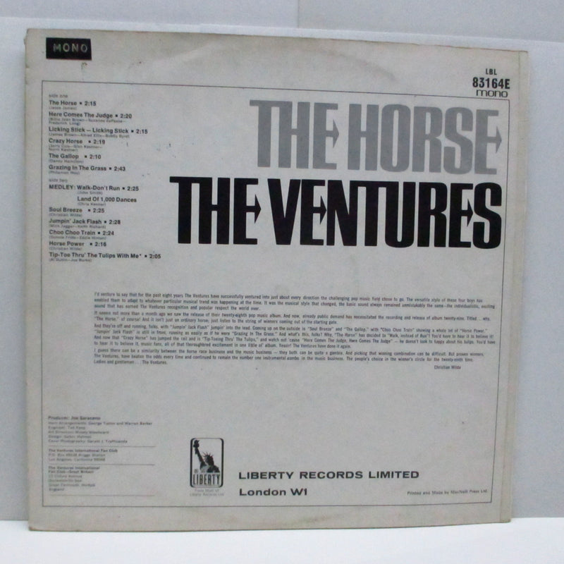 VENTURES (ベンチャーズ) - The Horse (UK Orig.Mono LP/CS)
