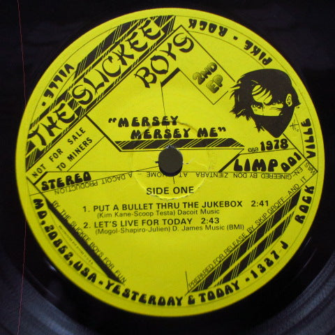 SLICKEE BOYS, THE - Mersey Mersey Me (US Orig.7"+Blue PS)