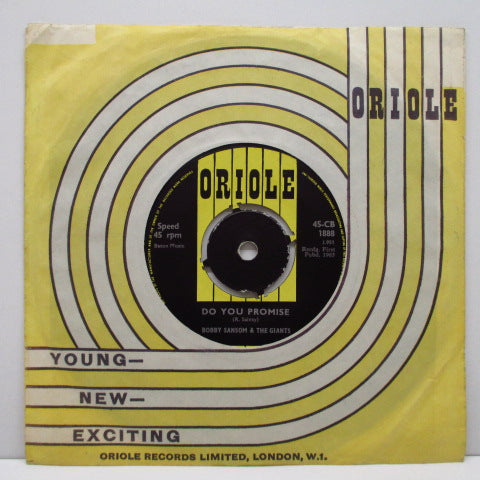 BOBBY SANSOM & THE GIANTS - Do You Promise (UK Orig.7"+CS)