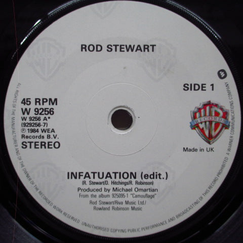 ROD STEWART (ロッド・スチュワート) - Infatuation (UK オリジナル 7")