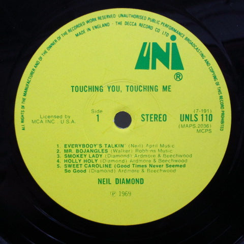 NEIL DIAMOND - Touching You, Touching Me (UK Orig.Stereo LP/CS)