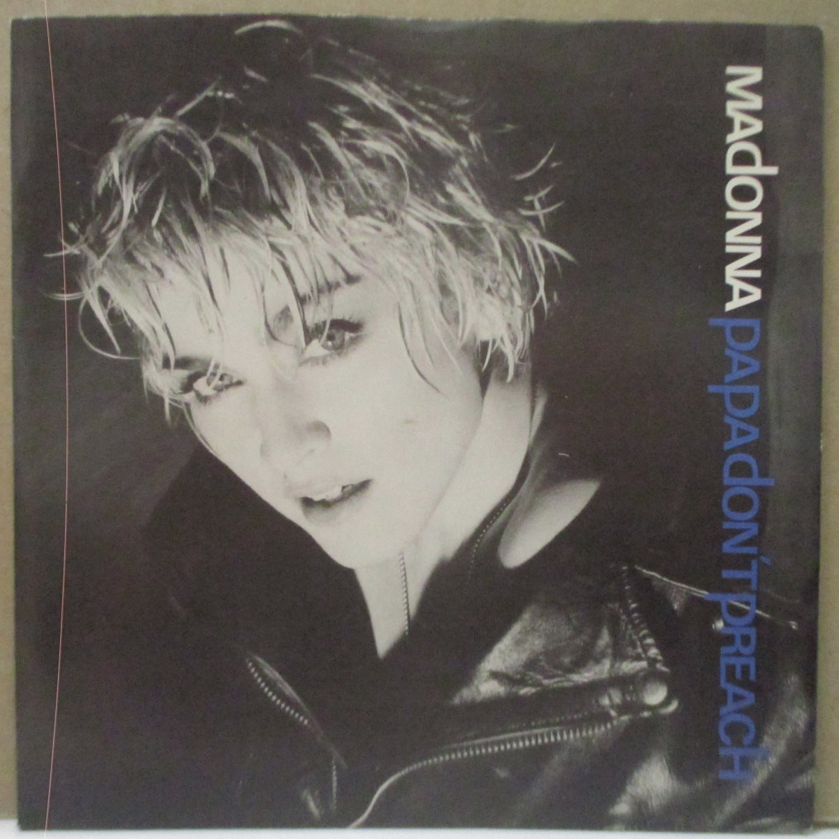 MADONNA - Papa Don't Preach (UK Orig.Paper Lbl.7"+Glossy PS)