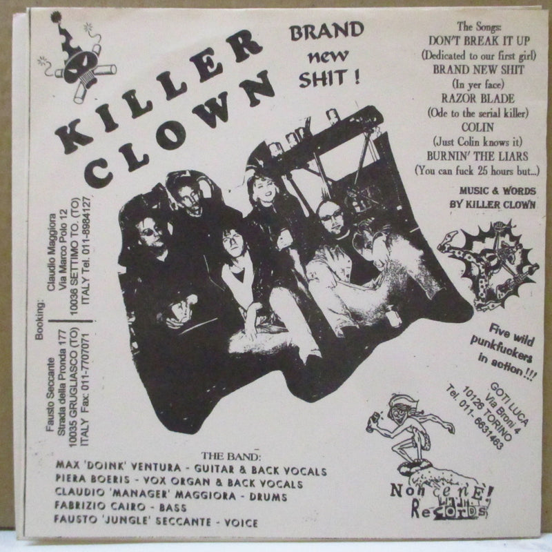 KILLER CLOWN (キラー・クラウン)  - Brand New Shit! (Italy Orig.7")