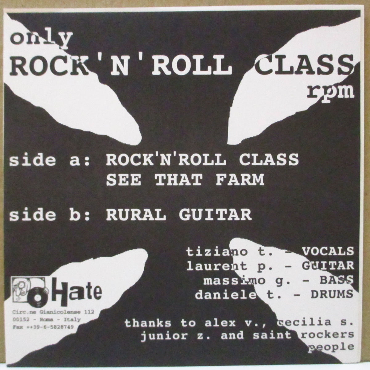 ROCK'N'ROLL CLASS (ロックンロール・クラス)  - Only Rock'n'Roll Class (Italy 500 Ltd.7")