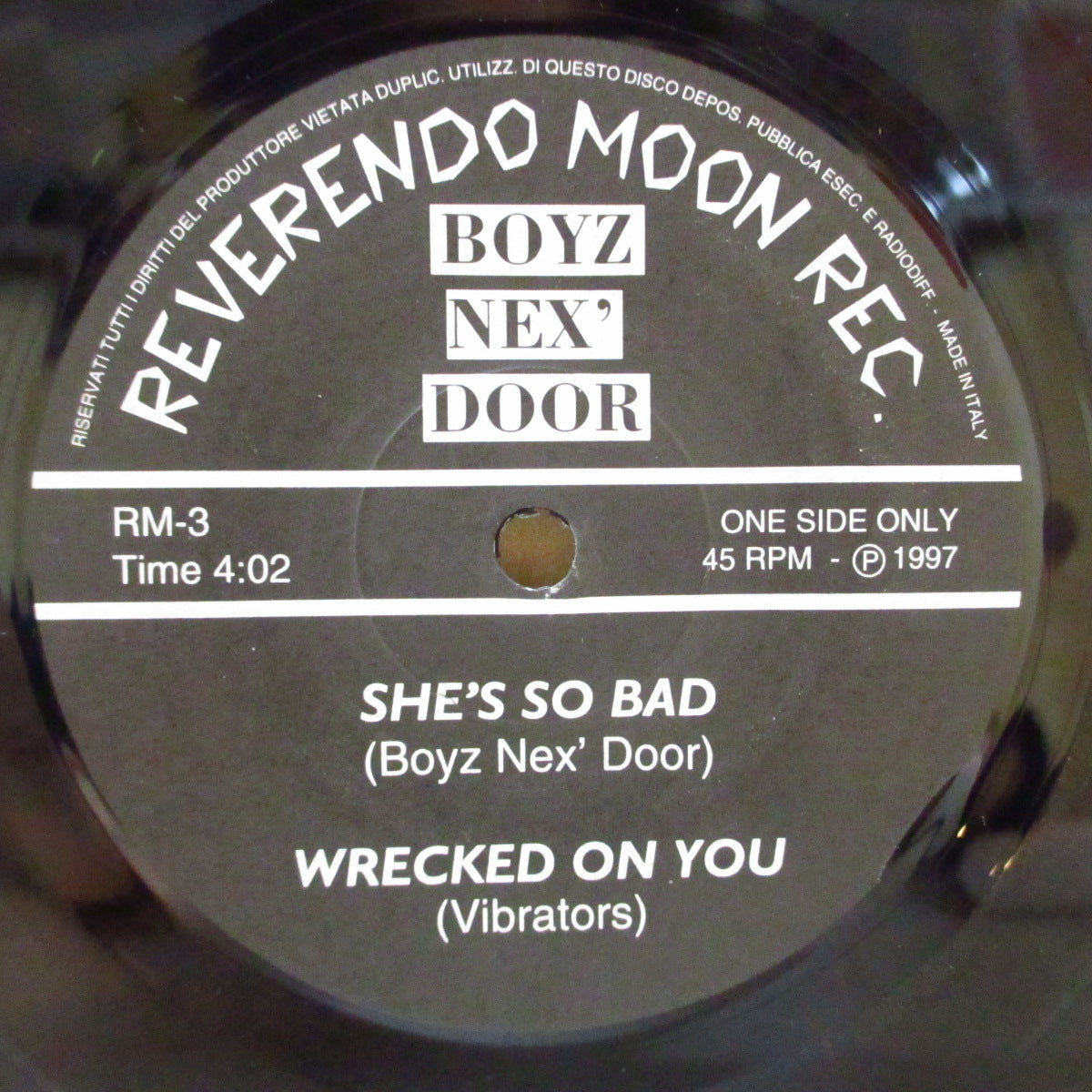 BOYZ NEX' DOOR (ボーイズ・ネクスト・ドアー)  - She's So Bad (Italy 300 Ltd.1-Sided 7")