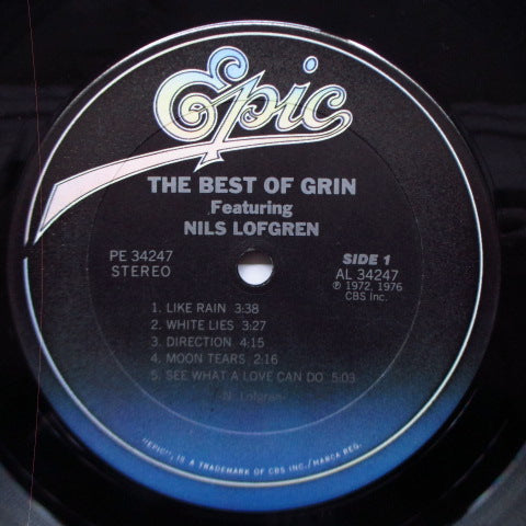 GRIN feat. Nils Lofgren (グリン feat. ニルス・ロフグレン)  - The Best Of Grin Featuring Nils Lofgren (US Reissue LP)