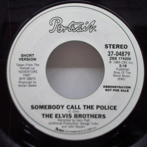 ELVIS BROTHERS, THE - Somebody Call The Police (US Promo 7"+CS)