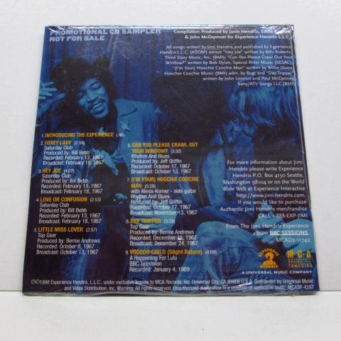 JIMI HENDRIX - BBC Sessions Sampler (US PROMO)