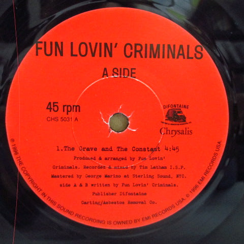 FUN LOVIN＇ CRIMINALS, THE - The Grave And The Constant EP (UK Orig.7")