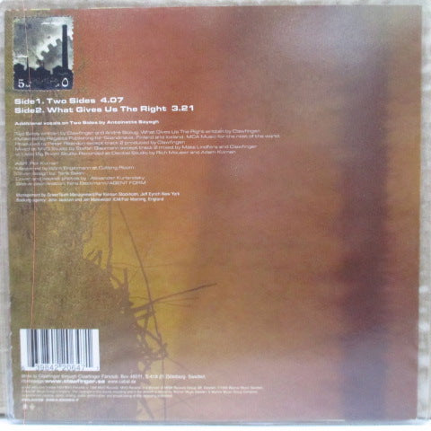 CLAWFINGER-Two Sides (UK Ltd.Clear Vinyl 7 ")