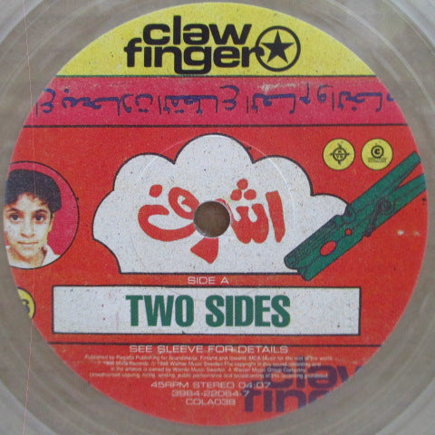 CLAWFINGER (クローフィンガー)  -Two Sides (UK 限定クリアヴァイナル 7")