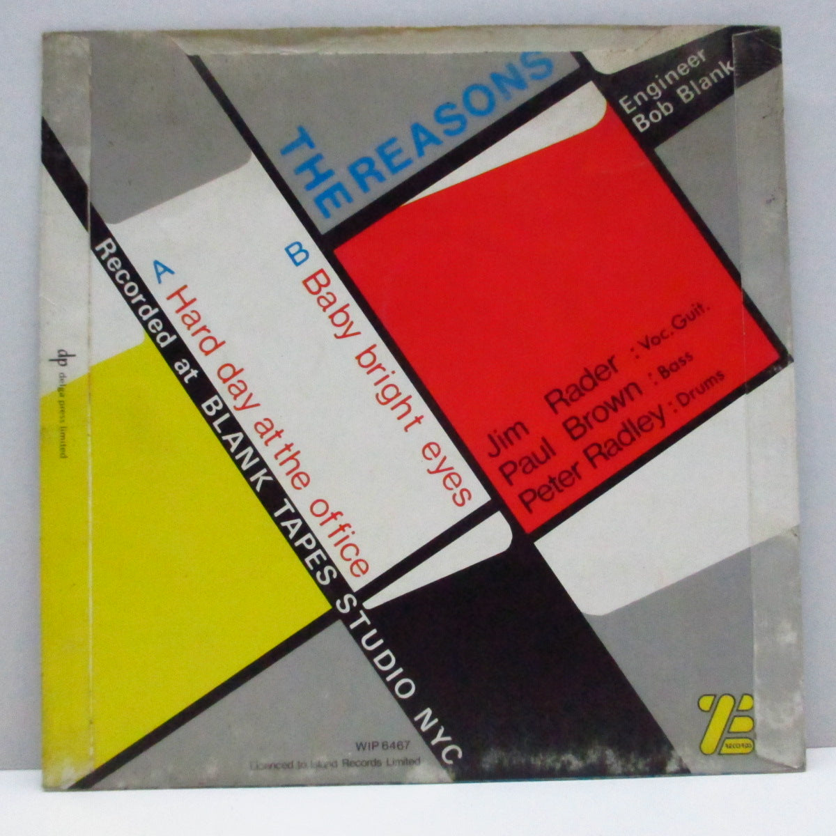 REASONS, THE - Hard Day At The Office (UK Orig.7"+PS)