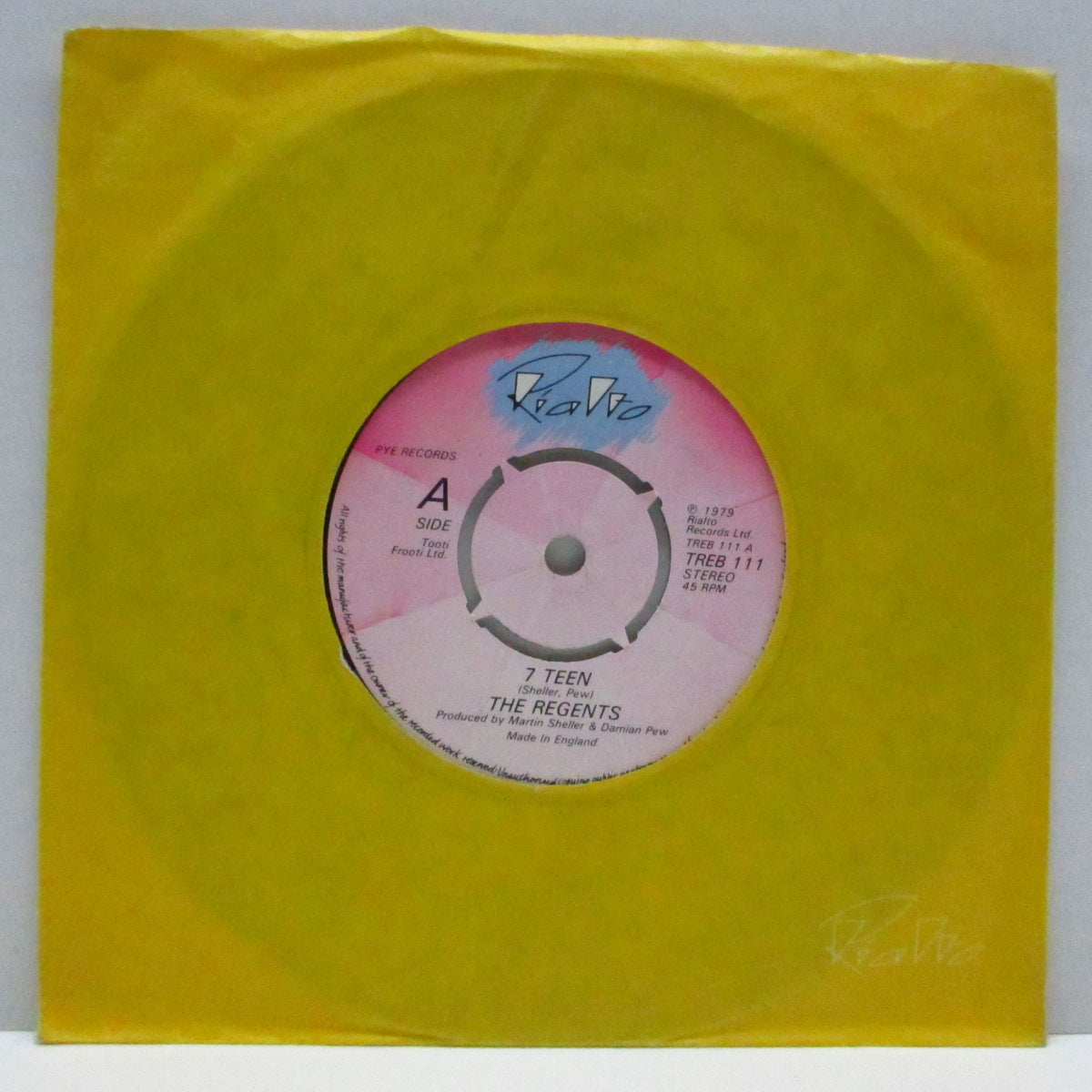 REGENTS, THE - 7 Teen (UK Orig.7"+CS)