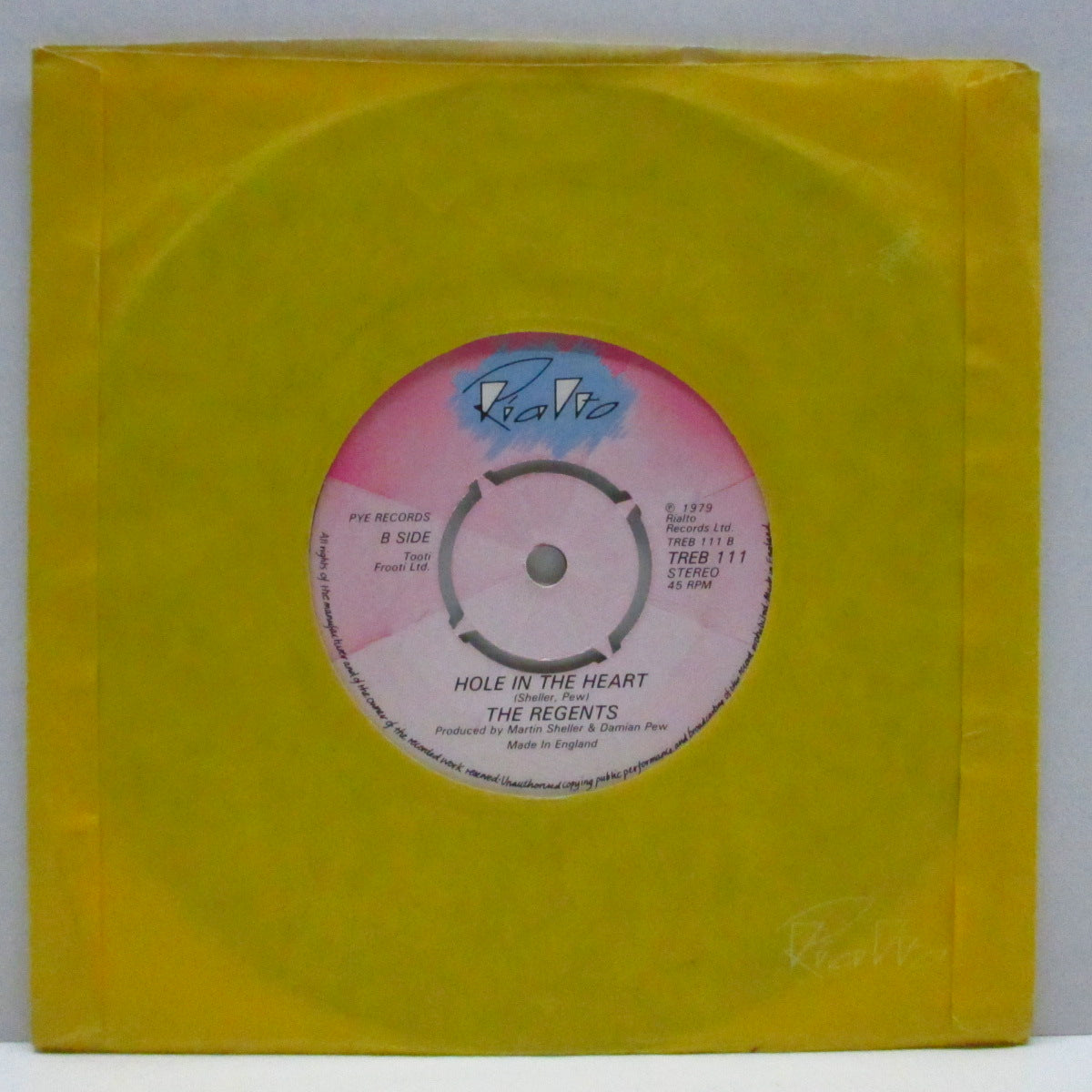 REGENTS, THE - 7 Teen (UK Orig.7"+CS)