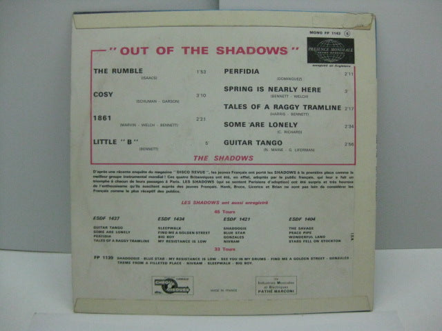 SHADOWS - Out Of The Shadows (France Orig. Mono 10")