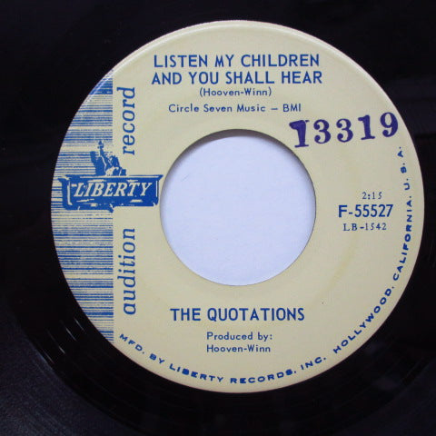QUOTATIONS (クォーテーションズ)  - Listen My Children And You Shall Hear (Liberty Promo)