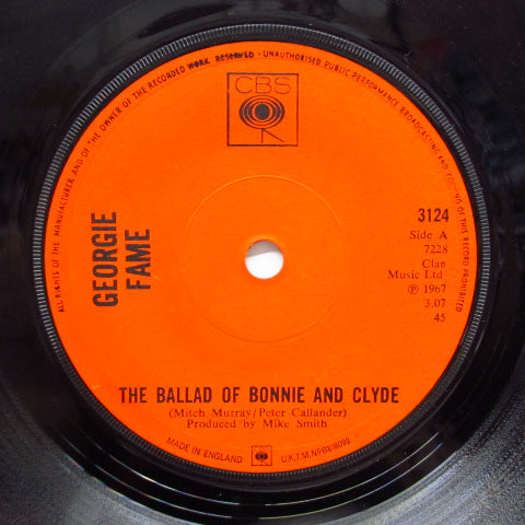 GEORGIE FAME - Ballad Of Bonnie & Clyde (UK Orig.Flat Center)