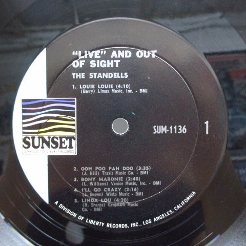 STANDELLS (スタンデルス)- Live & Out Of Sight (US '66 Re Mono LP)