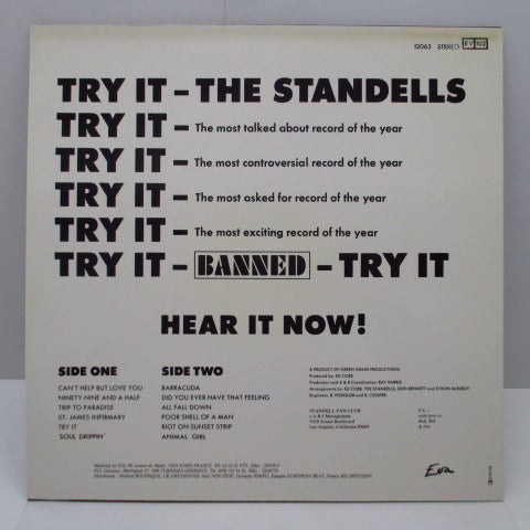 STANDELLS - Try It (France 80's Re LP/CS)