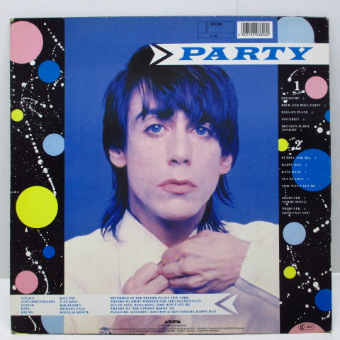 IGGY POP (イギー・ポップ) - Party (EU Reissue LP)