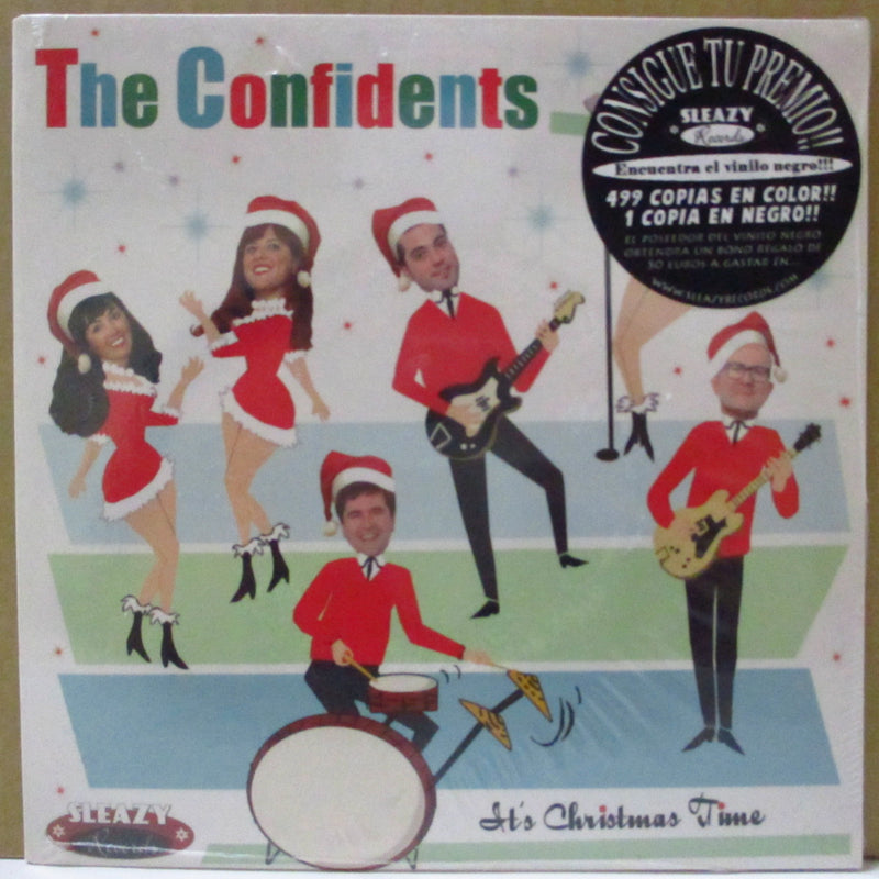 CONFIDENTS, THE (ザ・コンフィデンツ)  - It's Christmas Time +3 (Spain 限定グリーンヴァイナル 7"/ステッカー付きジャケ/廃盤 New)