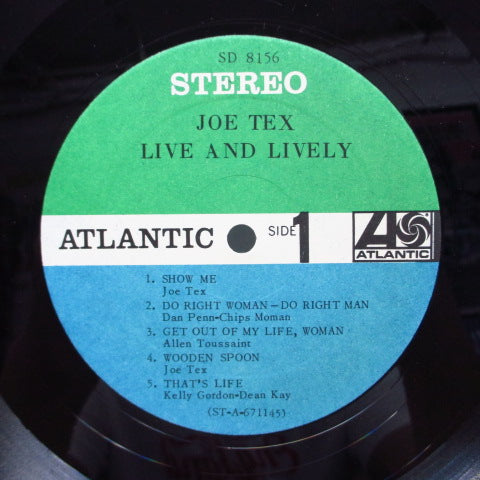 JOE TEX (ジョー・テックス)  - Live And Lively (US Orig.Stereo LP)