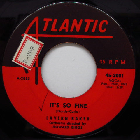 LAVERN BAKER - It's So Fine / Why Baby Why (Orig)