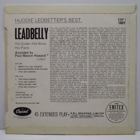 LEADBELLY - Huddie Ledbetter's Best..... (UK EP)