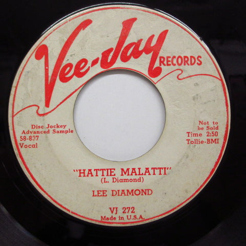 LEE DIAMOND (UPSETTERS) - Hattie Malatti / Mama Loochie (Promo)