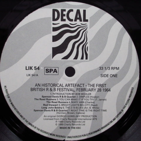 V.A. - An Historical Artefact - The First British R&B Festival, February 28 1964 (EU Orig.LP)