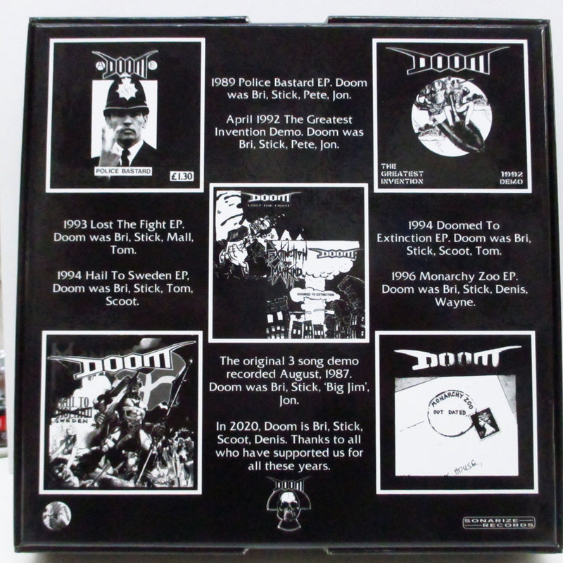 DOOM (ドゥーム)  - Pretentious Arseholes 7 Inch Collection (US+EU 800セット限定 5x7"+FLEXI ボックス)