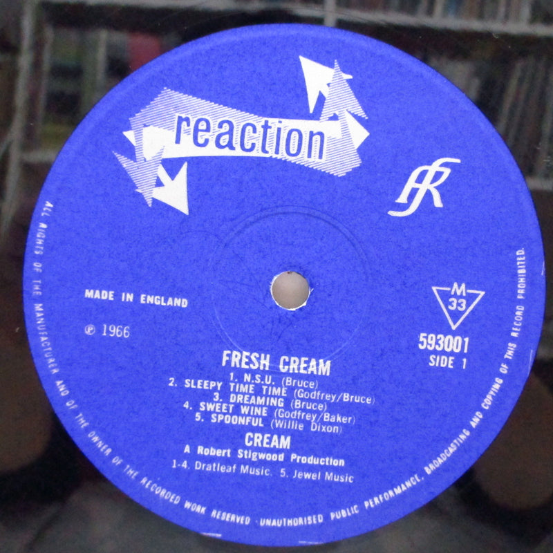 CREAM (クリーム) - Fresh Cream (UK オリジナル「モノラル」LP/表面コーティングジャケ)
