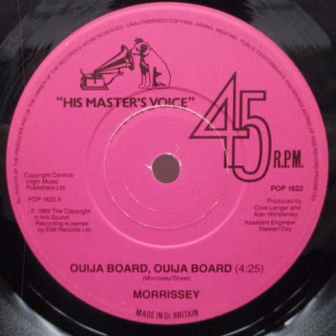 MORRISSEY-Ouija Board, Ouija Board (UK Orig.7 ")