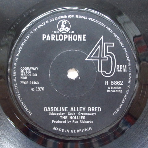 HOLLIES - Gasoline Alley Bred (UK Orig.Flat Center)