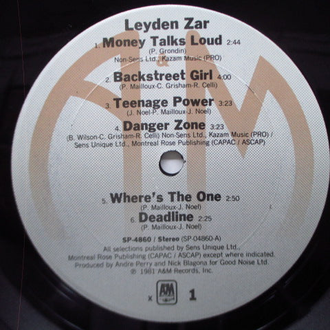 LEYDEN ZAR (レイデン・ザール )  - S.T. (US Orig.LP/Promo Stamp CVR)