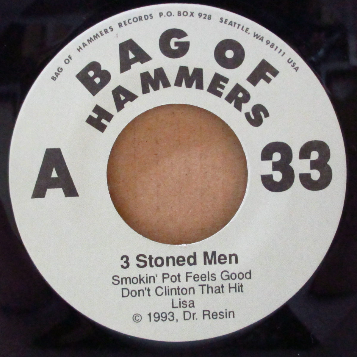 THREE STONED MEN (スリー・ストーンド・メン)  - Smokin' Pot Feels Good +4 (US オリジナル 7")