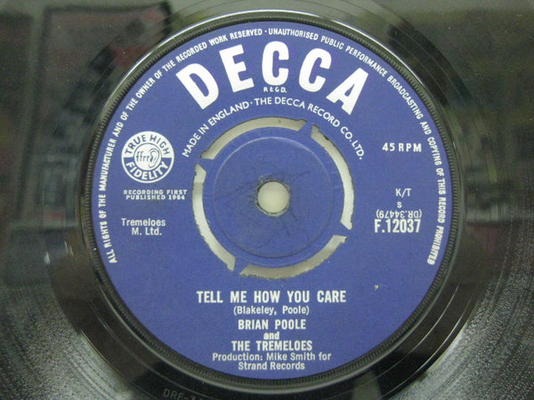 BRIAN POOLE & THE TREMELOES - Tell Me How You Care / The Three Bells